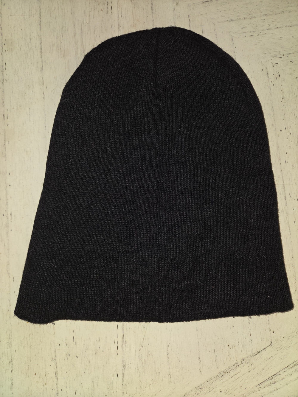 Black Knit Beanie Hat - Unbranded Men's Winter Accessory